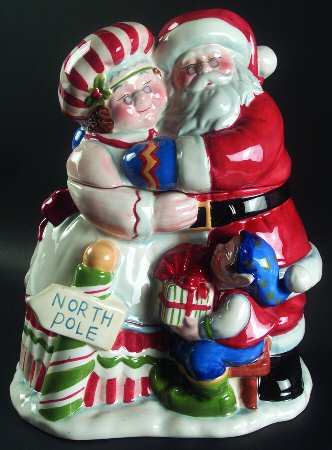 North Pole Cookie Jar & Lid