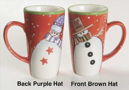 Charlie's Snowmen Latte Mug