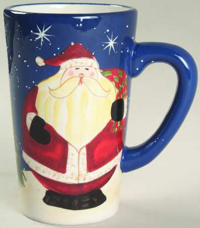 Snowball Santa Latte Mug
