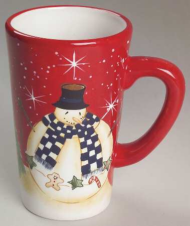 Snowball Snowman Latte Mug
