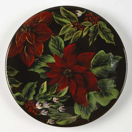 Poinsettia Salad/Dessert Plate