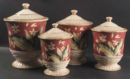 Paradise (4 Piece) Canister Set (Box Set)