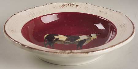 Vintage Farm Large Rim Soup Bowl