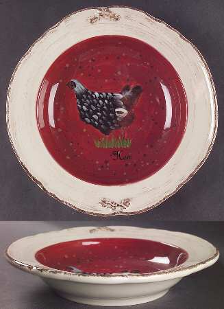 Vintage Farm Large Rim Soup Bowl