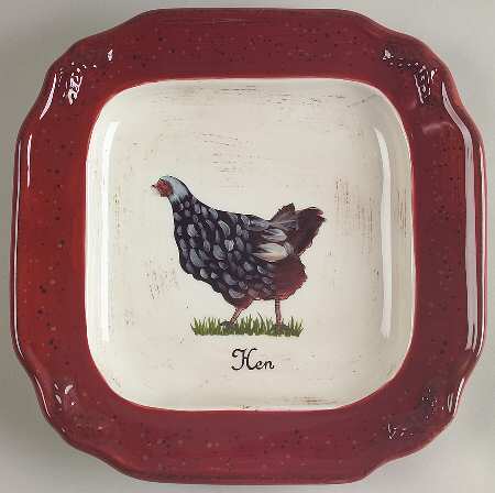 Vintage Farm Salad/Dessert Plate