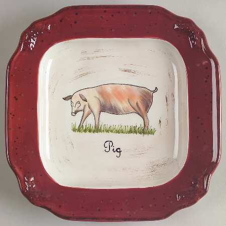 Vintage Farm Salad/Dessert Plate