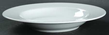 Novi White Large Rim Soup Bowl