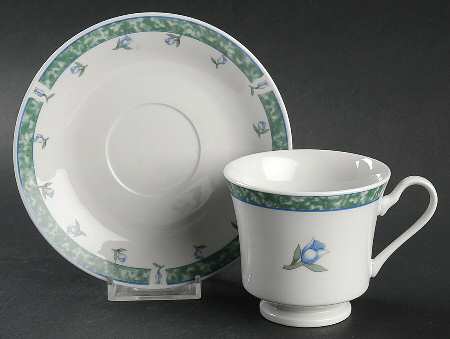 Coventry Blue Footed Cup & Saucer Set