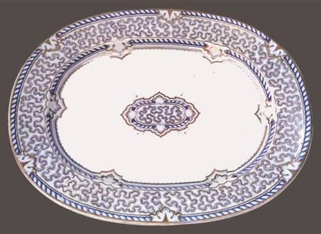 Vermicelli 17" Oval Serving Platter