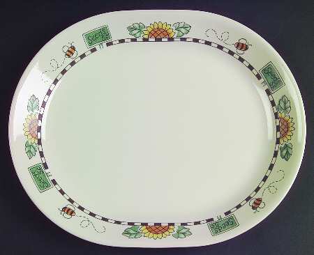 Sunblossoms (Corelle) 12" Oval Serving Platter