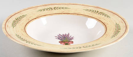 Floral Pastures Rim Soup Bowl