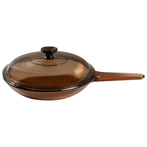 Visions Amber 10" Skillet & Lid
