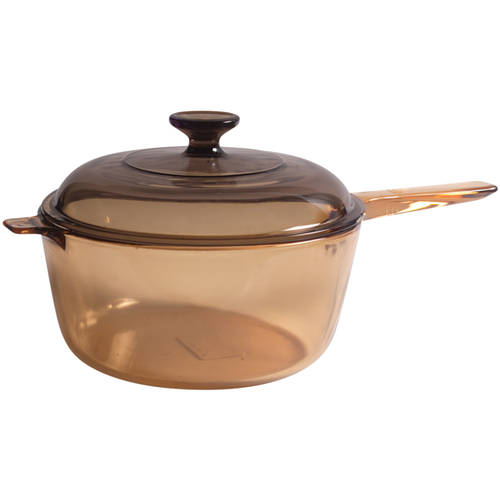 Visions Amber 2.5 Quart Saucepan with Lid