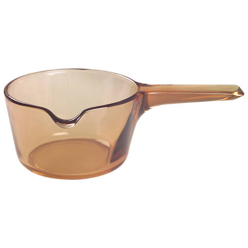 Visions Amber 3/4 Quart Aka 3 Cups Open Saucepan