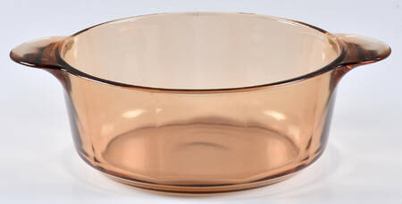 Visions Amber 1.25 Qt Round Casserole No Lid