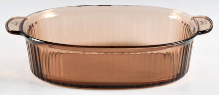 Visions Amber 4 Quart Oval Roaster No Lid
