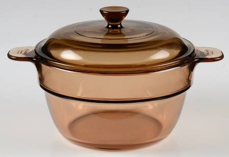 Visions Amber Double Boiler Insert with Glass Lid