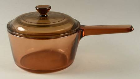 Visions Amber 1 Quart Saucepan & Lid