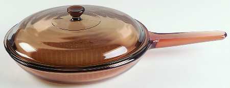 Visions Amber 10" Skillet & Lid