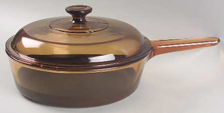 Visions Amber 10" Non Stick Skillet & Lid
