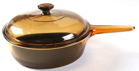 Visions Amber 2.5 Qt Non Stick Chicken Fryer & Lid