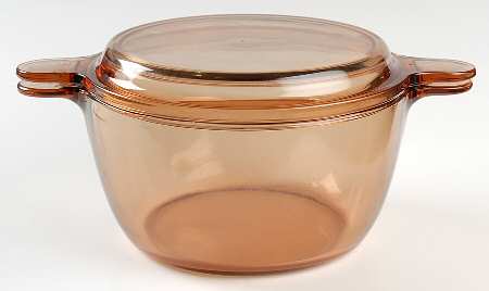 Visions Amber 2 Qt Stew Pot W/Lid