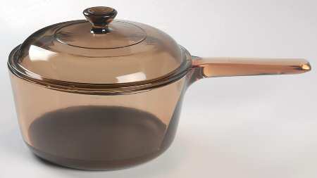 Visions Amber 1.5 Qt Non Stick Saucepan & Lid