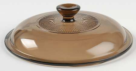 Visions Amber Lid for 1 Qt Round Casserole