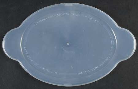 Visions Amber Plastic Lid for 14 Oz Casserette