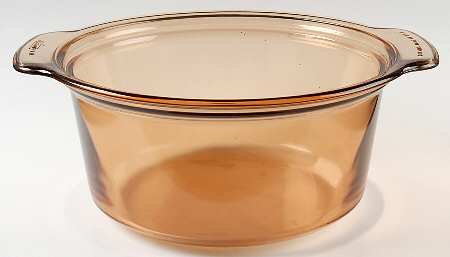 Visions Amber 3.5 Quart Round Casserole No Lid