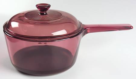 Visions Cranberry 1.5 Qt Non Stick Saucepan & Lid