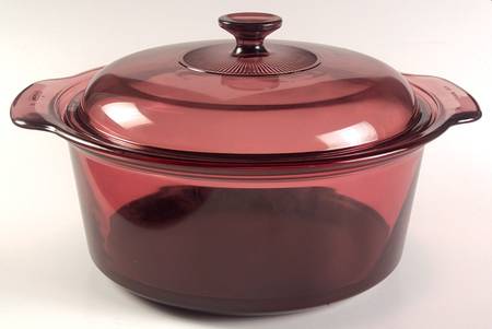 Visions Cranberry 5 Qt Non Stick Dutch Oven W/Lid