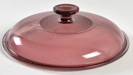 Visions Cranberry Lid for 3.5 Quart Round Casserole