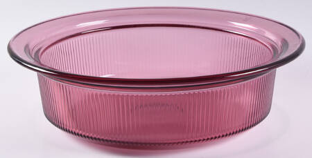 Visions Cranberry 2.5 Qt Round Casserole No Lid