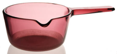 Visions Cranberry Saucepan W/Lid-1 Qt/No Lid-Non Stick