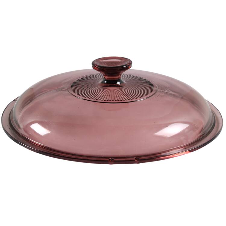Visions Cranberry Lid for 10" Skillet