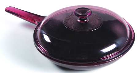 Visions Cranberry 10" Non Stick Skillet & Lid