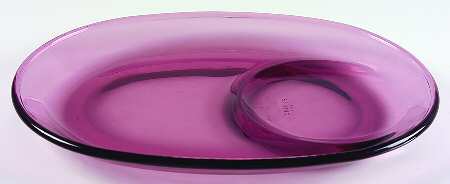Visions Cranberry Sandwich Plate