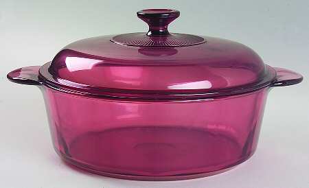Visions Cranberry Stockpot with Lid 3 1/2 Quarts