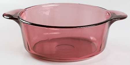 Visions Cranberry 1.5 Quart Round Casserole No Lid