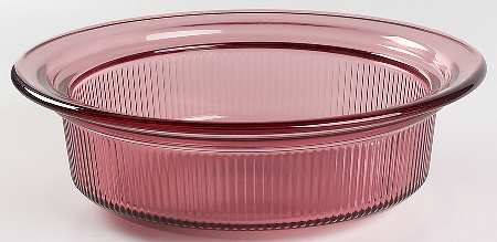 Visions Cranberry 1Qt Rd Oven/Microwave Casserole No Lid