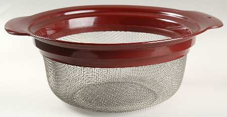 Visions Cranberry 3 1/2 Qt Steam & Boil Basket