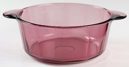 Visions Cranberry 2.5 Qt Round Covered Casserole No Lid
