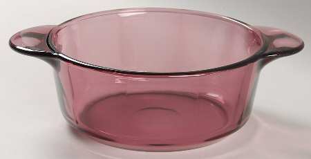 Visions Cranberry 1 Qt Round Casserole No Lid