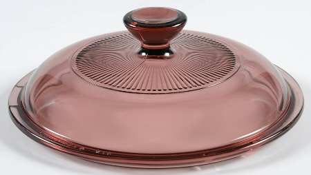 Visions Cranberry Lid for 1 Quart Saucepan
