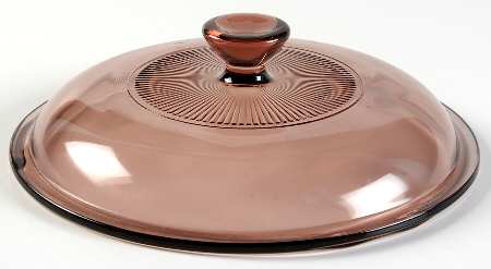 Visions Cranberry Lid for 1 Qt Rd Oven Microwave Casserole
