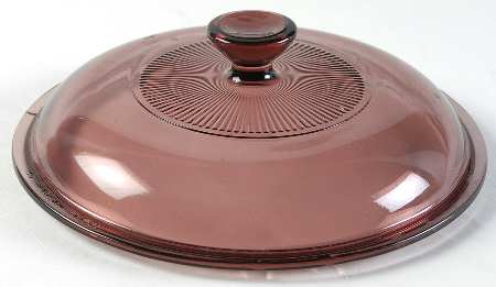 Visions Cranberry Lid for 1.5 Qt Round Casserole