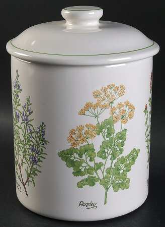Herb Garden Extra Large Canister & Lid