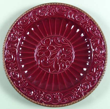 Florentine Burgundy Service Plate (Charger)