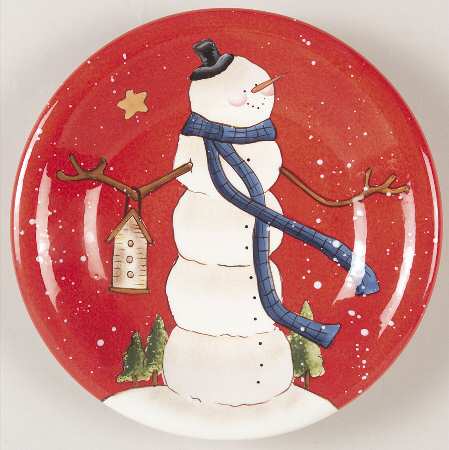 Hilltop Snowman Salad Plate